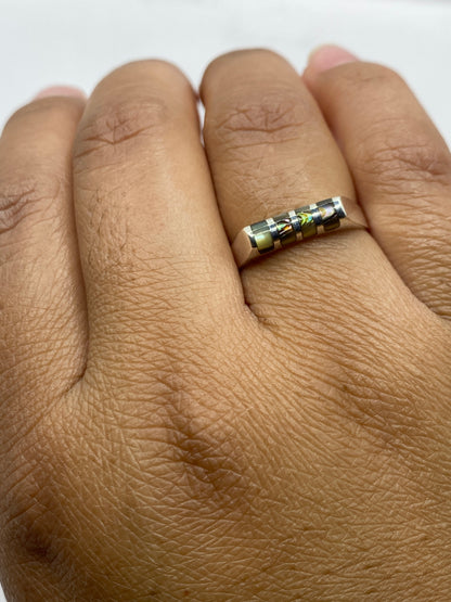 Sello 925 MEXICO en el interior del anillo de Taxco