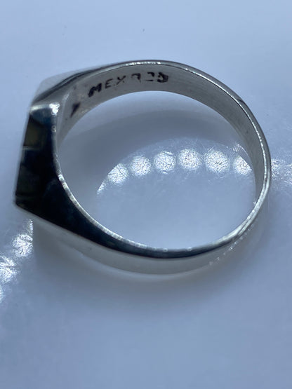 Anillo de Plata Contraste Negro Blanco Moderno Unisex — foto 5