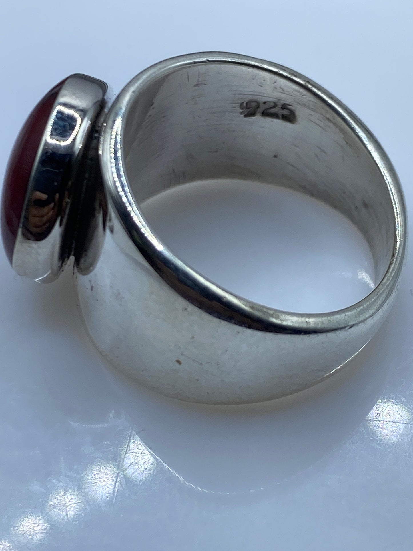Anillo de Plata Coral Rojo — Solitario Taxco — foto 5