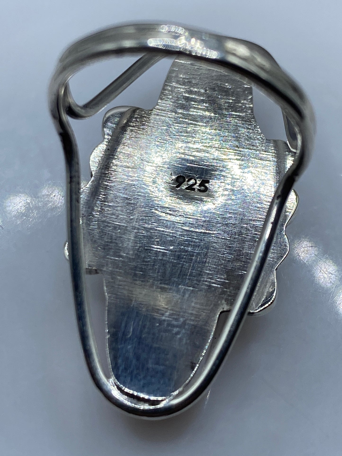 Anillo de Plata Coral Rojo — Diseño Ovalado Artesanal — foto 5
