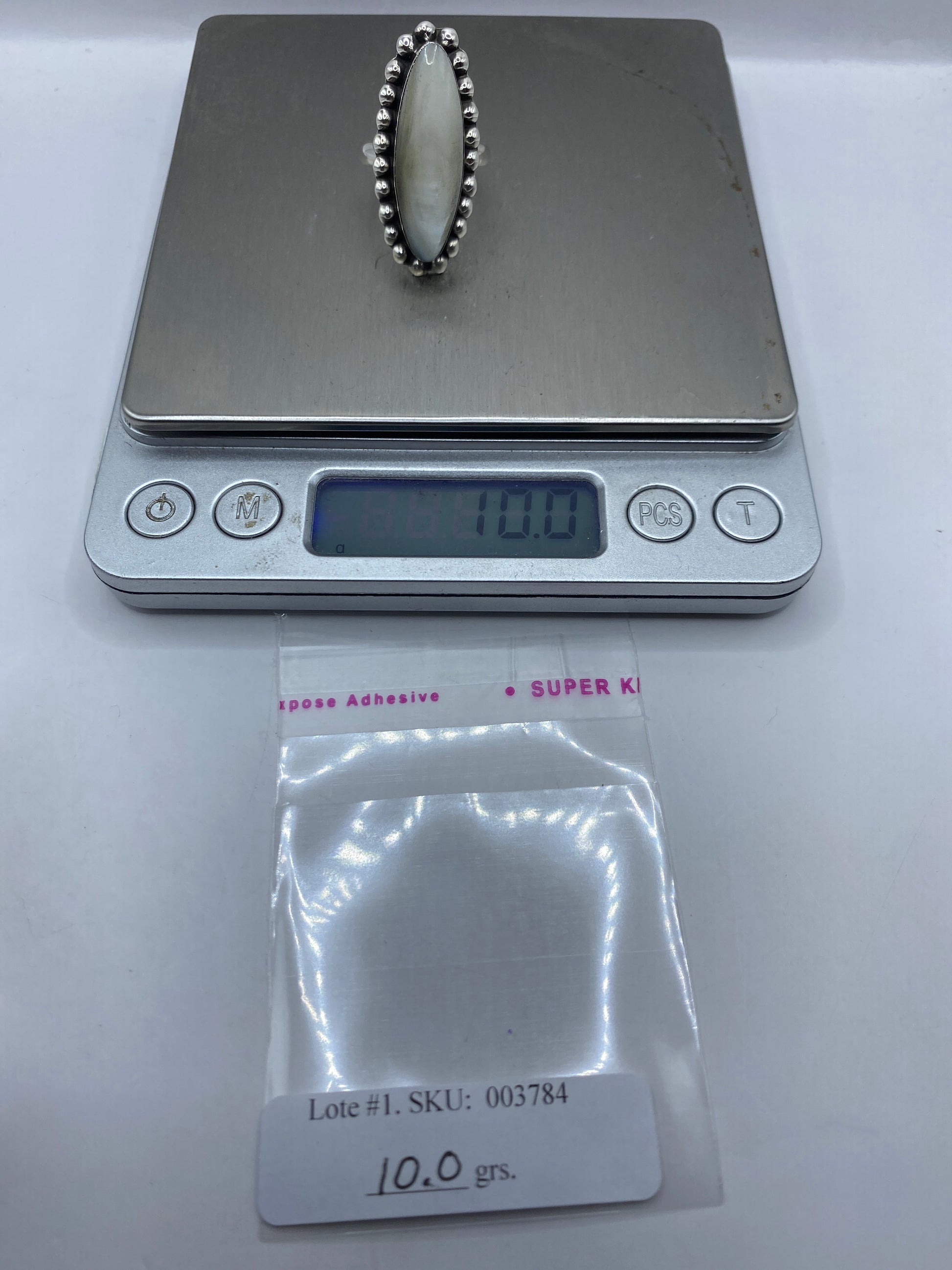 Anillo Ajustable Perla Blanca — Diseño Étnico Taxco .925 — foto 5