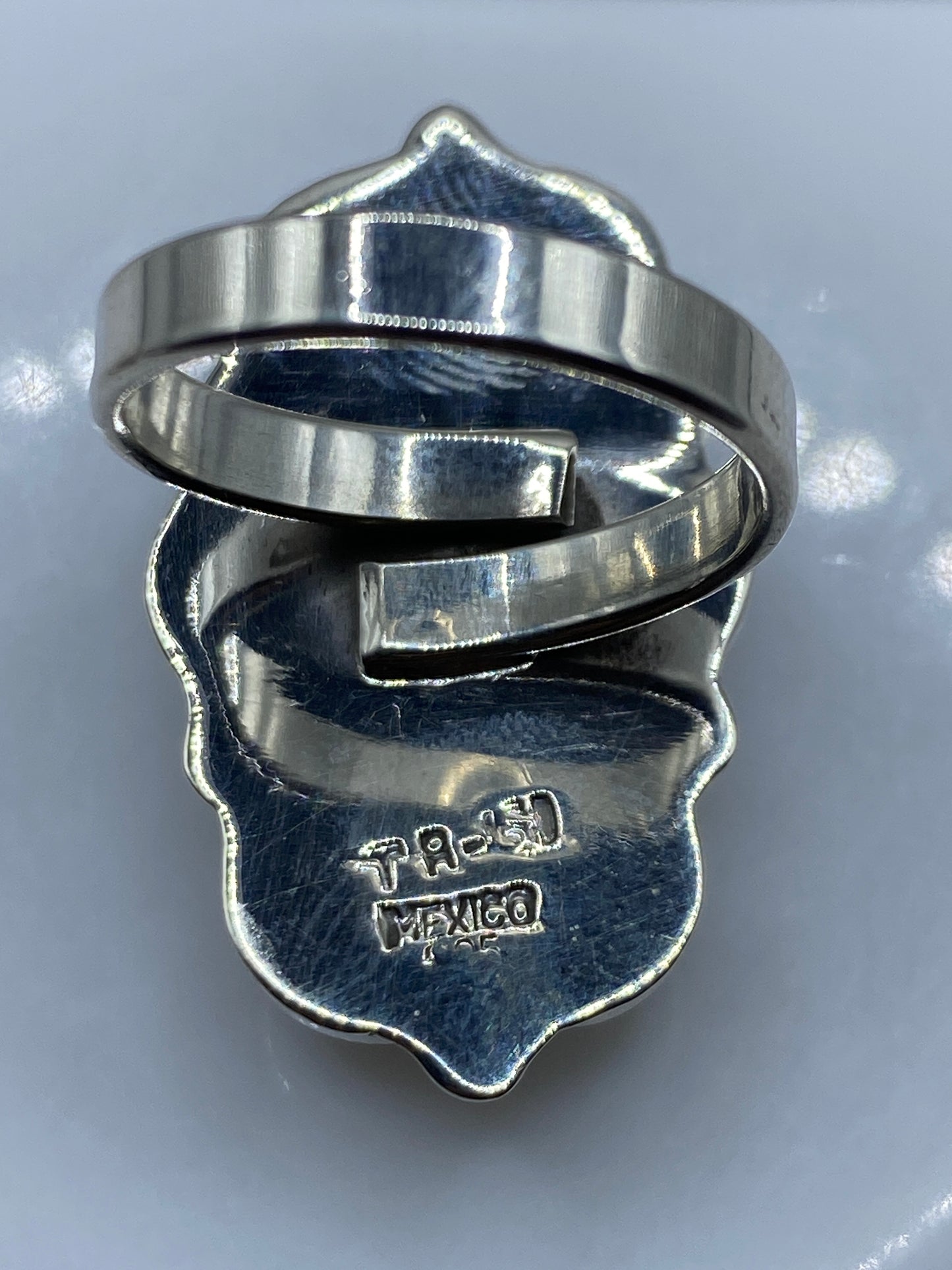 Anillo de Plata Malaquita Verde Ajustable — Diseño Étnico — foto 5