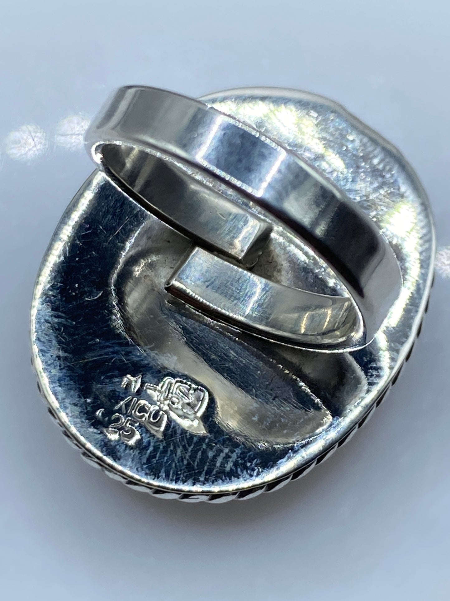 Anillo de Plata Coral Rojo Clásico — Solitario Taxco — foto 5