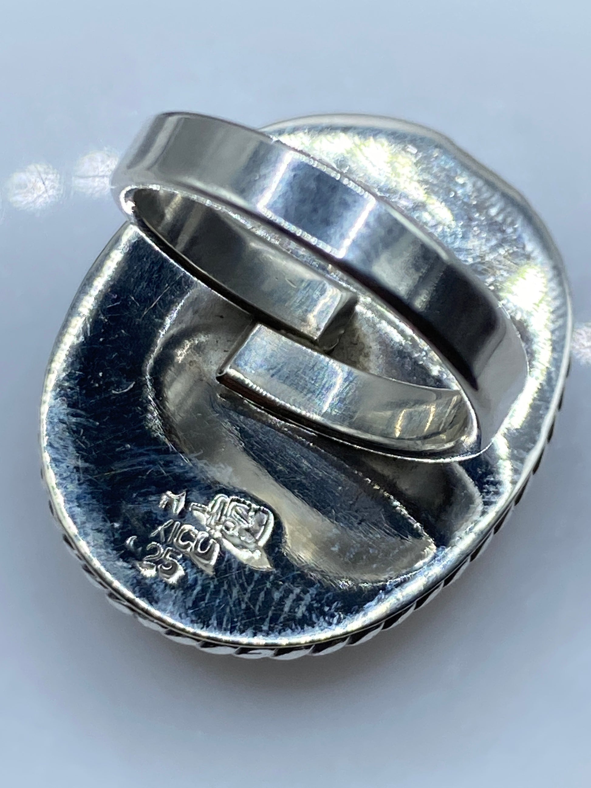 Anillo de Plata Coral Rojo Clásico — Solitario Taxco — foto 5