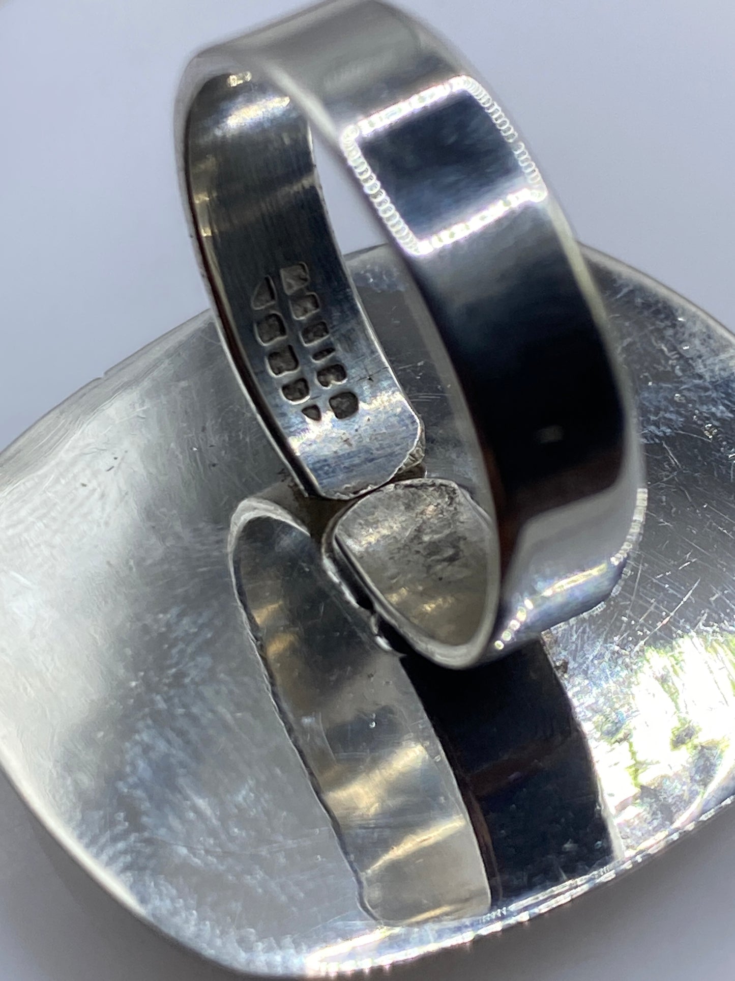Anillo de Plata Ónix Negro Ajustable — Solitario Elegante — foto 5