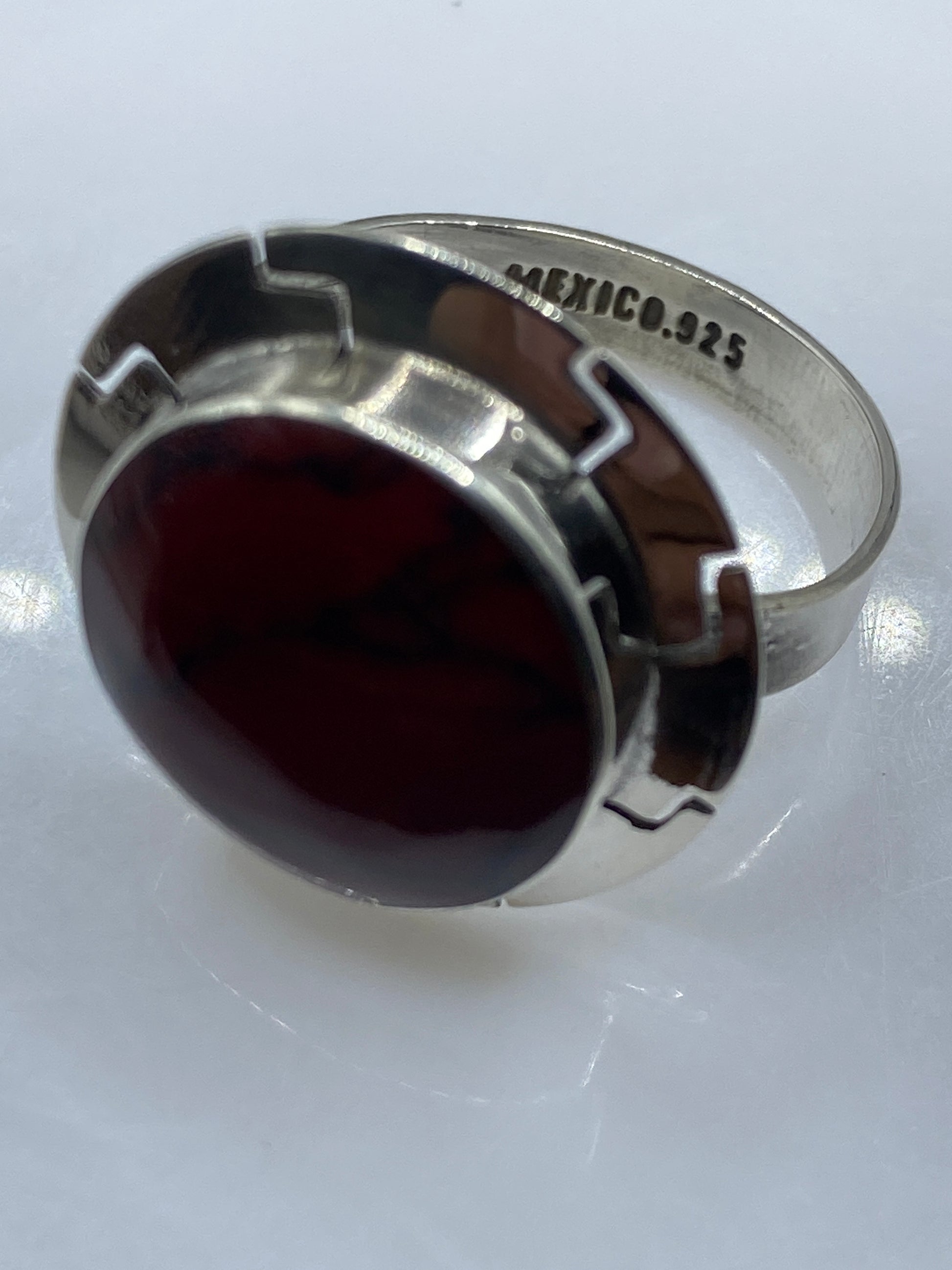 Anillo de Plata Coral Rojo Ajustable — Poder y Calidez — foto 5