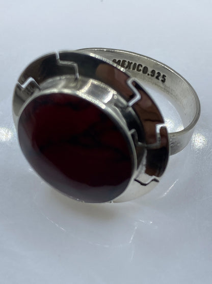 Anillo de Plata Coral Rojo Ajustable — Poder y Calidez — foto 5
