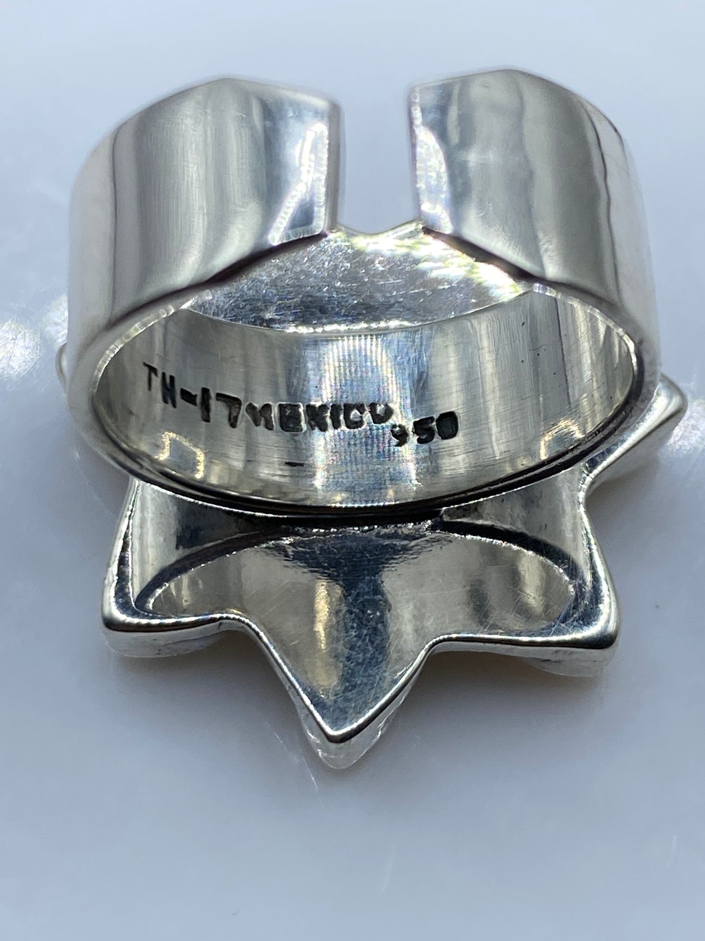 Anillo de Plata Malaquita Verde Ajustable — Étnico Taxco — foto 5