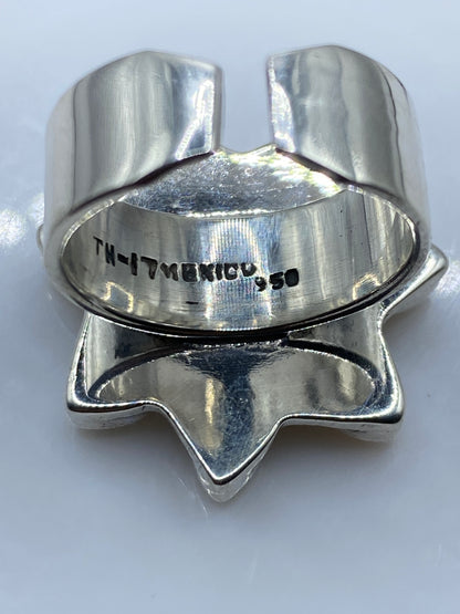 Anillo de Plata Malaquita Verde Ajustable — Étnico Taxco — foto 5