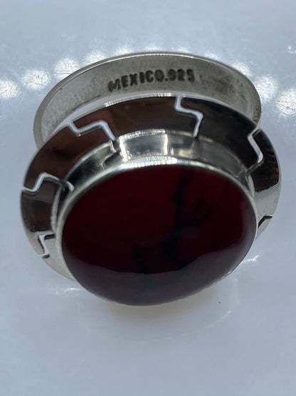 Anillo de Coral Rojo en Plata .925 — Ajustable — foto 5