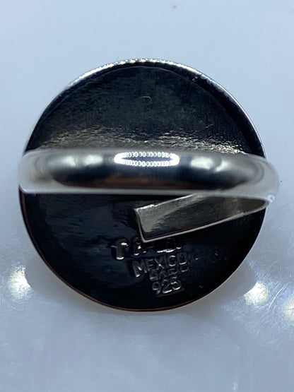 Anillo Ajustable Turquesa Azul Cielo — Plata .925 Taxco — foto 5