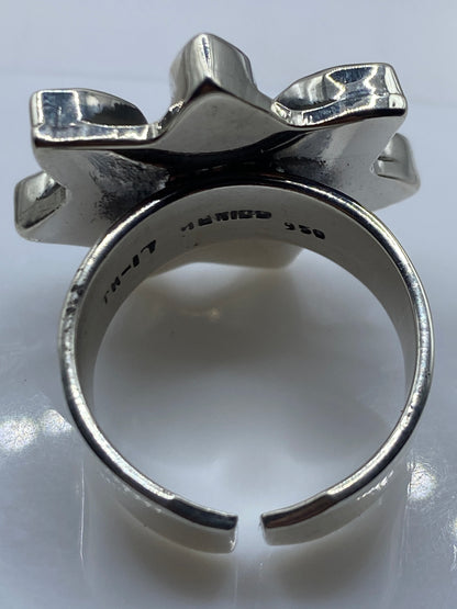 Anillo Malaquita Verde Ajustable — Plata .950 Artesanal — foto 5