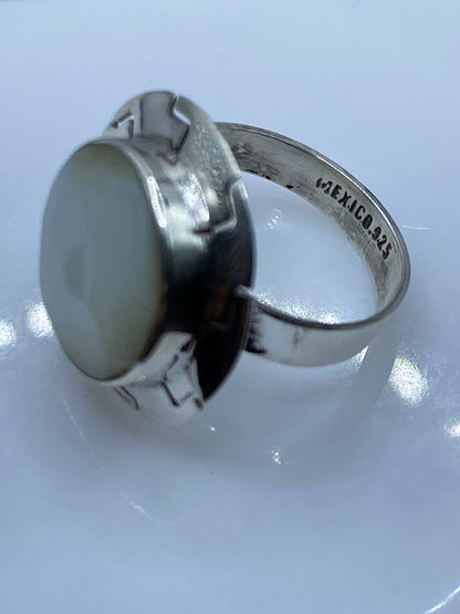 Anillo de Plata Perla Blanca — Solitario Geométrico Taxco — foto 5