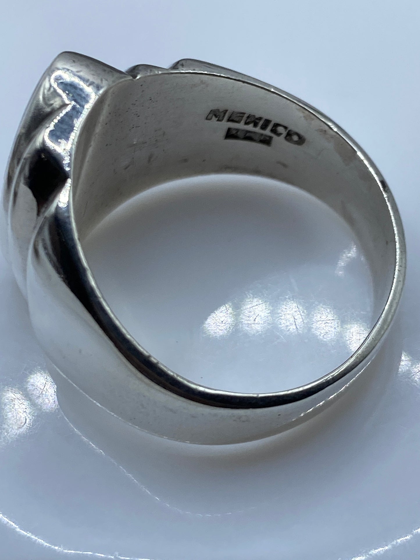 Anillo de Plata Ónix Negro Solitario — Diseño Masculino — foto 5