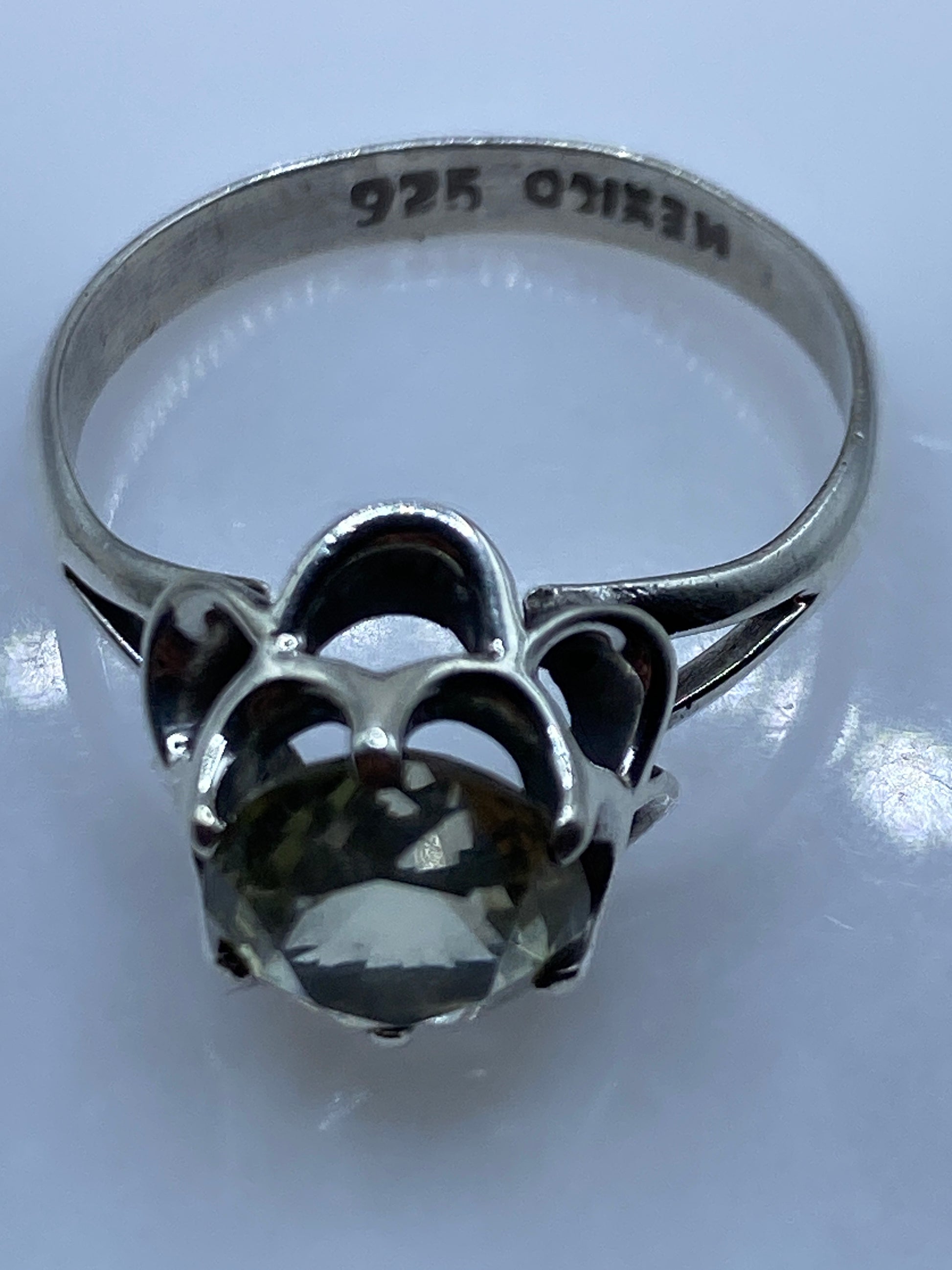 Anillo Plata Solitario Circonia — Elegancia Floral — foto 5