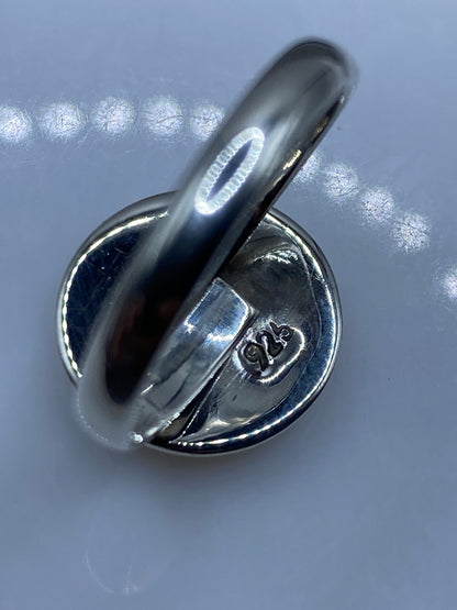 Anillo Ajustable de Plata con Ópalo de Fuego Iridiscente — foto 5