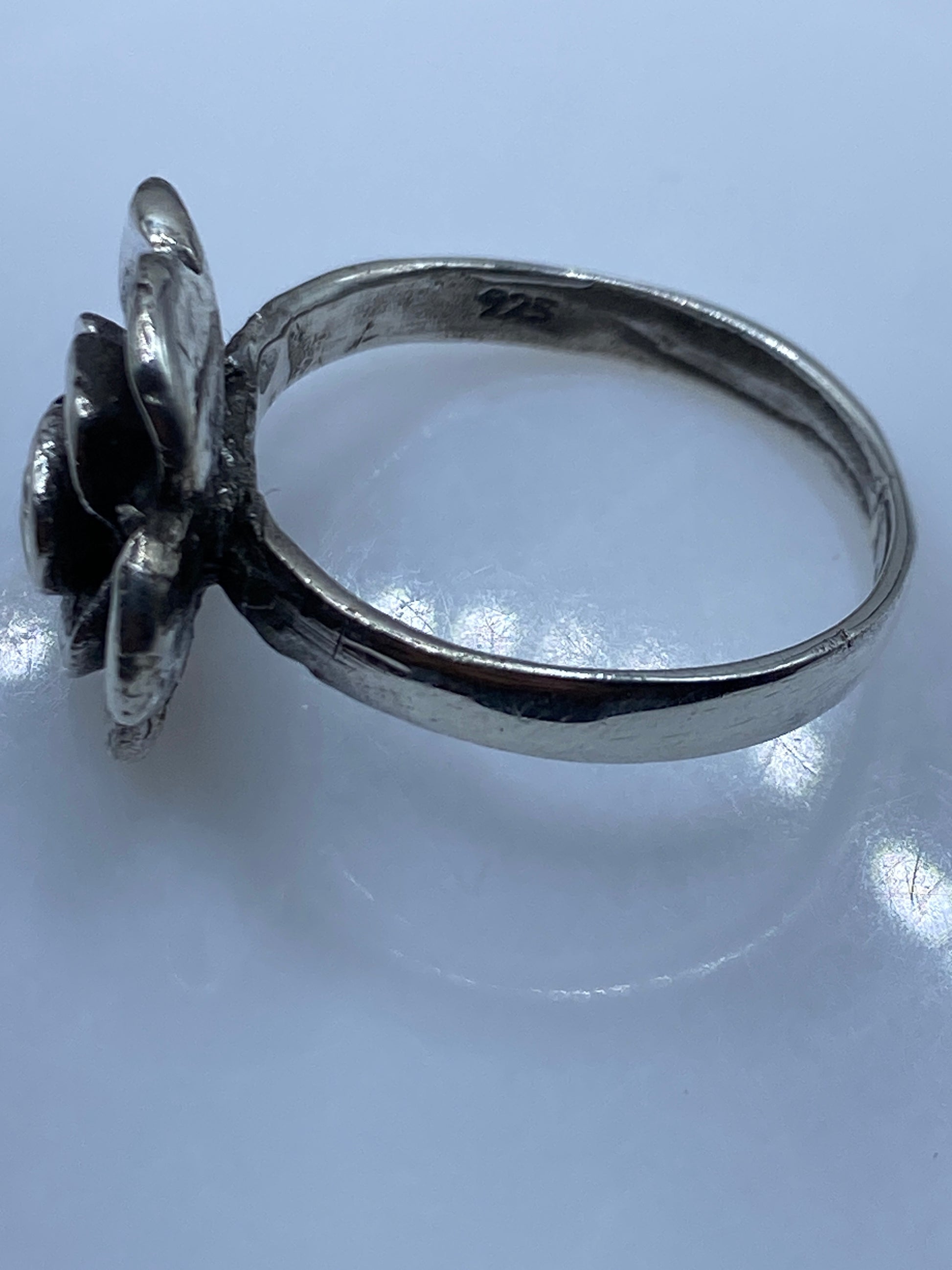 Anillo Rosa Floral Plata .925 — Minimalista Taxco — foto 5
