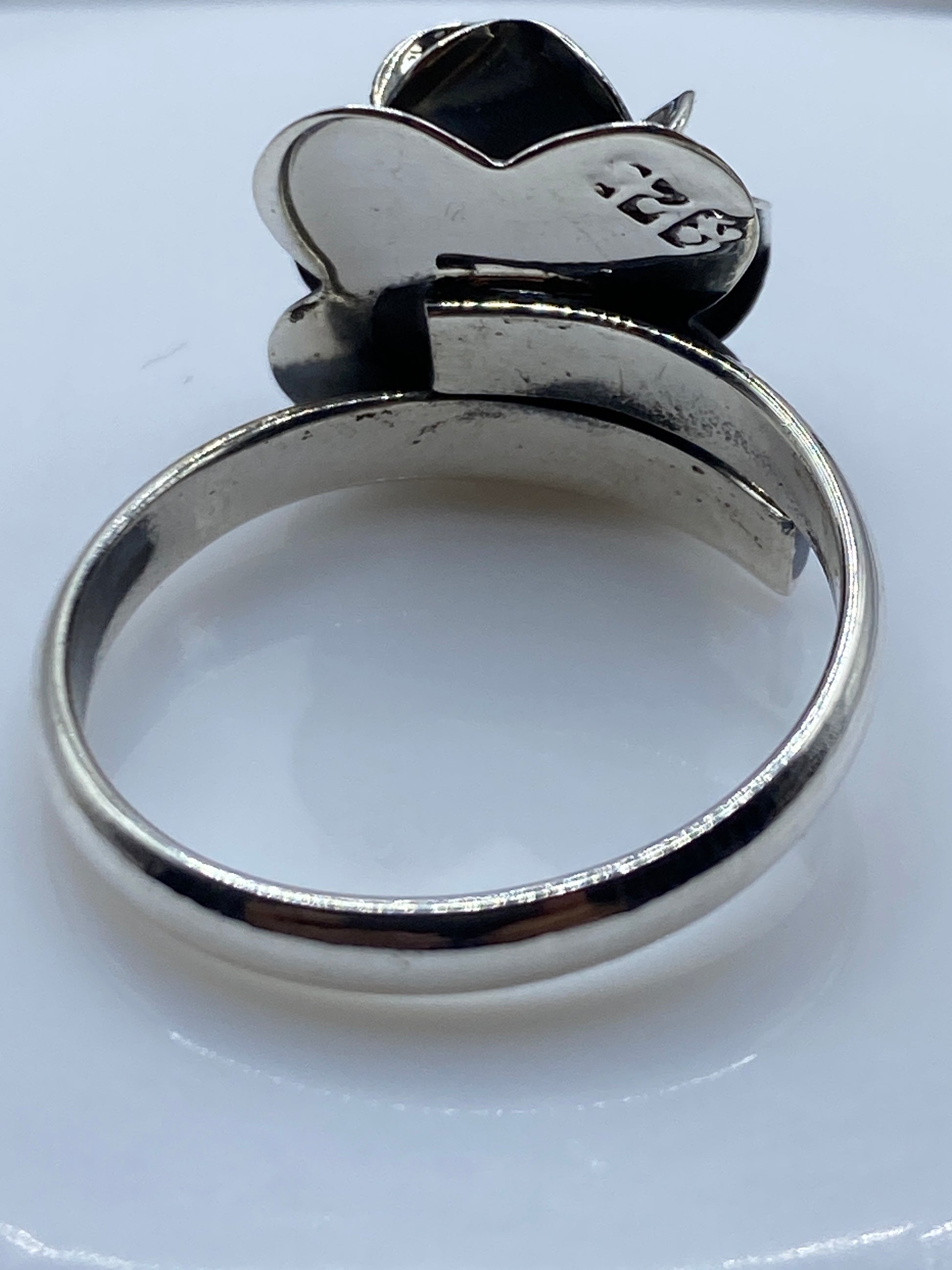 Anillo Floral de Plata .925 Ajustable — Diseño Taxco — foto 5