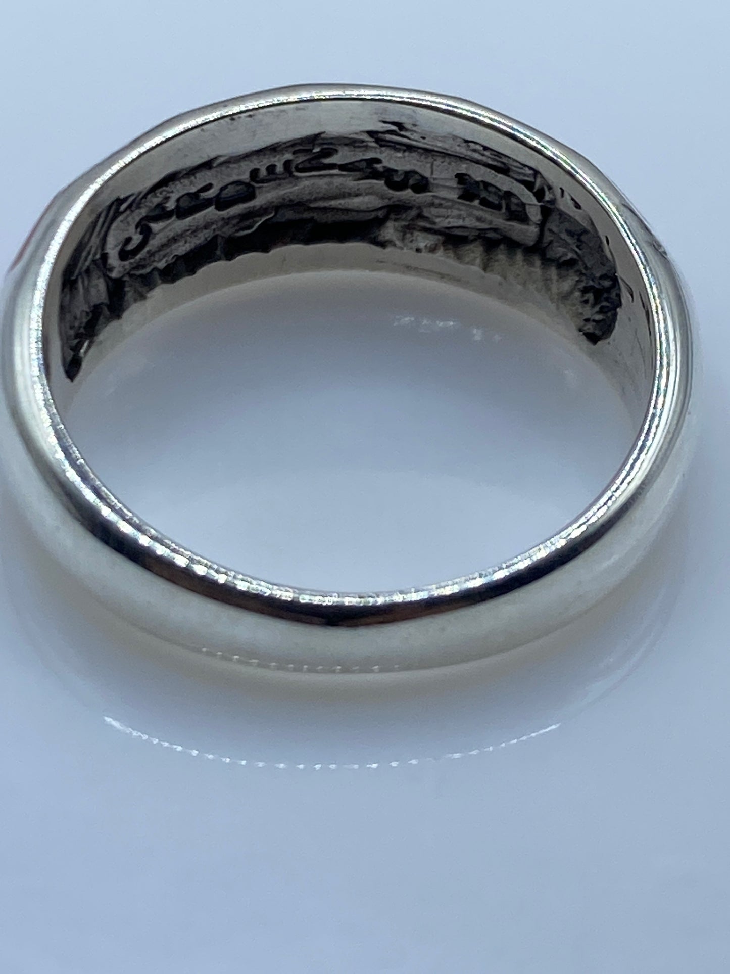 Anillo de Plata Ópalo de Fuego Naranja — Unisex Taxco .950 — foto 5