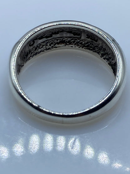 Anillo Plata .950 Ópalo de Fuego Azul — Mosaico Geométrico — foto 5