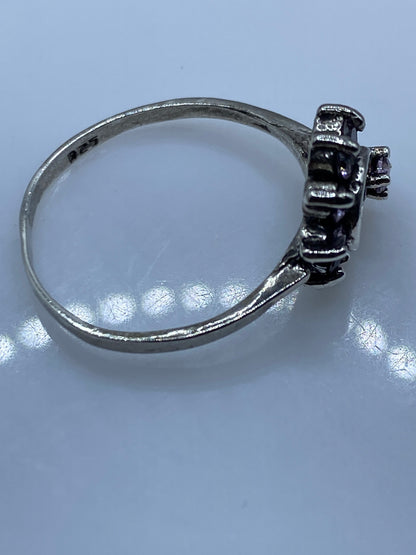 Anillo Solitario Plata Circonia Rosa — Minimalista Taxco — foto 5