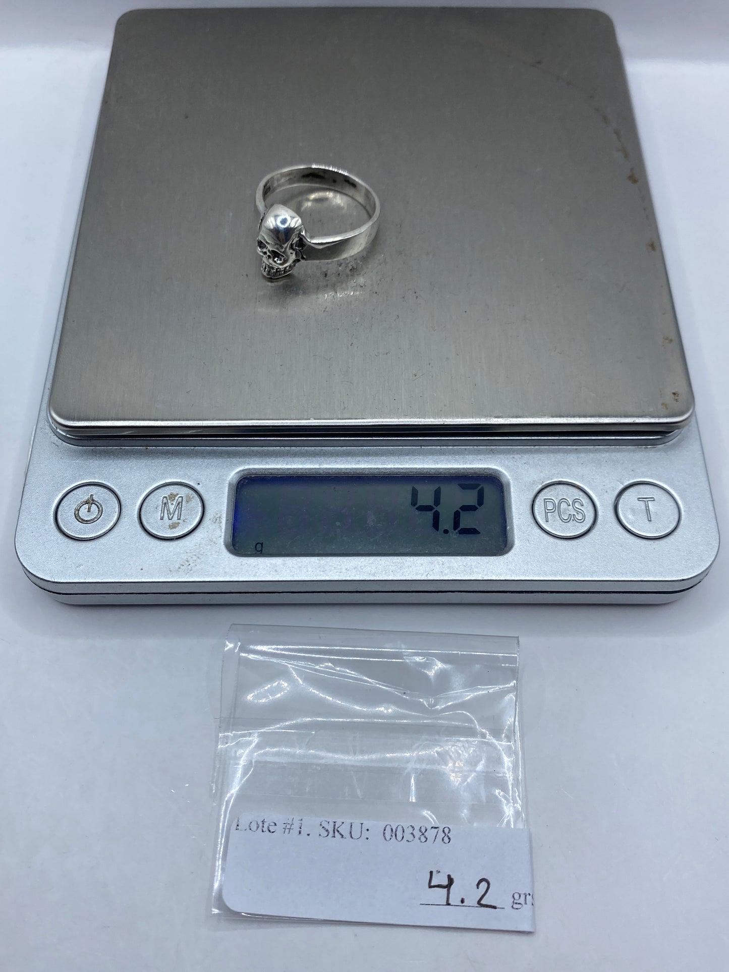 Anillo de Plata Calavera Clásica Taxco .925 — Para Él — foto 6