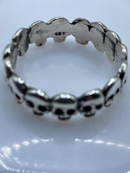Anillo de Plata Calaveras Continuas — Sello Taxco .925 — foto 5