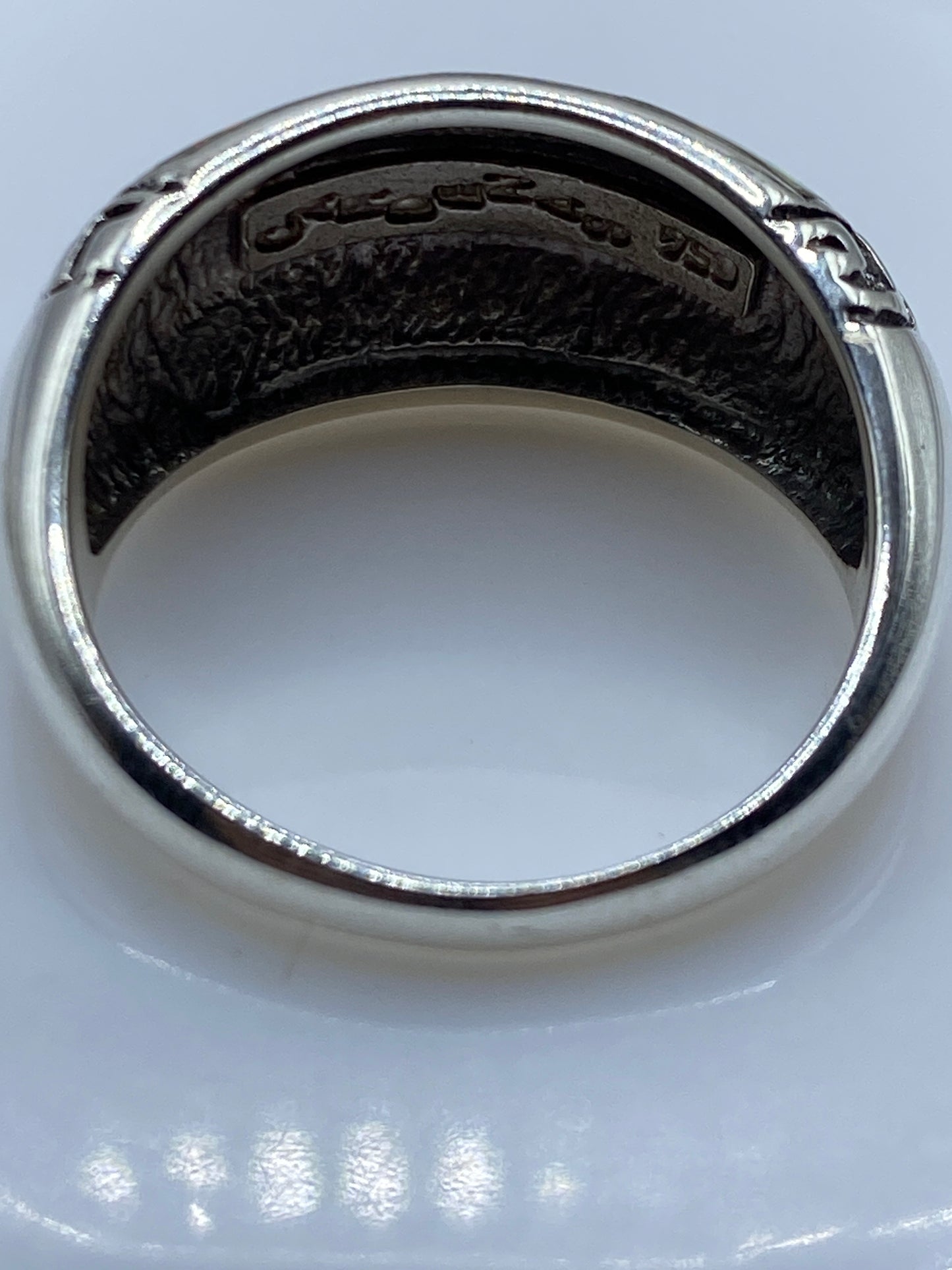 Anillo Ópalo de Fuego Plata .950 — Diseño Étnico Taxco — foto 5