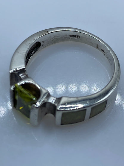 Anillo de Plata .950 Ópalo de Fuego — Solitario Artesanal — foto 5