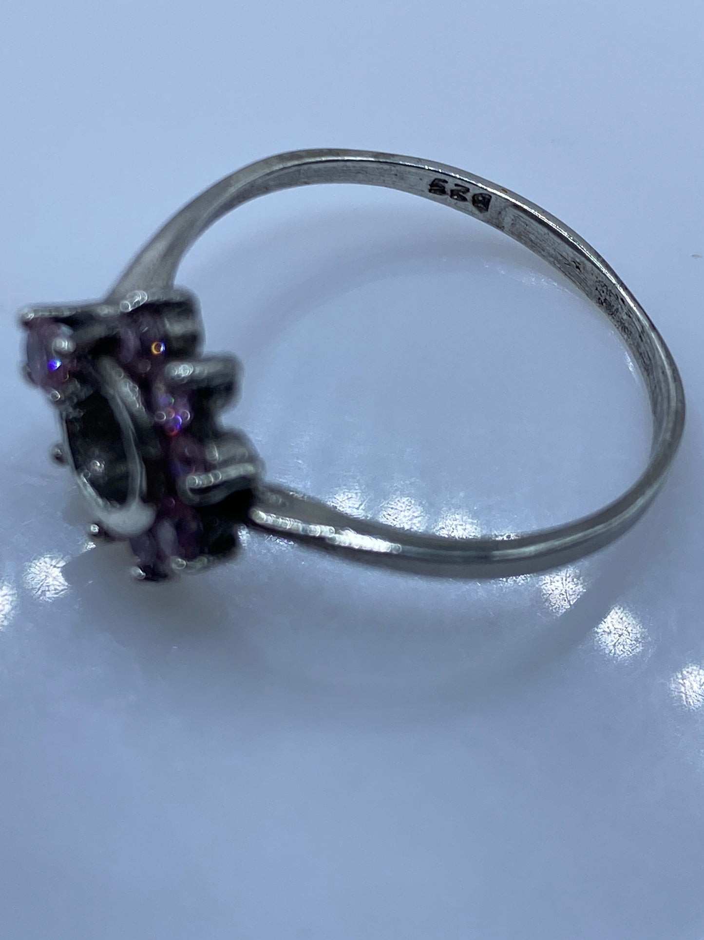 Anillo de Plata Circonia Rosa — Solitario Minimalista — foto 5