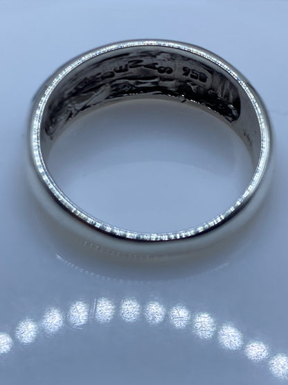 Anillo de Plata .950 Ópalo de Fuego Azul — Moderno — foto 5