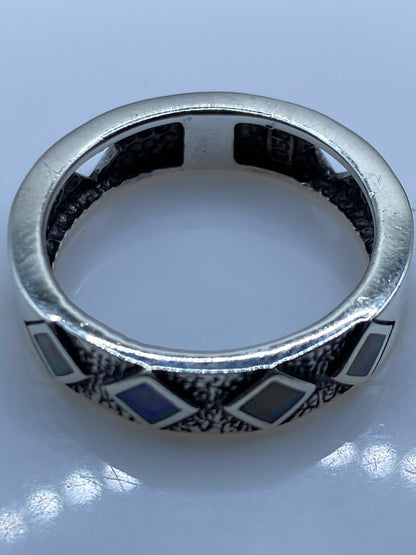 Anillo Plata .950 Ópalo de Fuego Artesanal — Unisex Taxco — foto 5