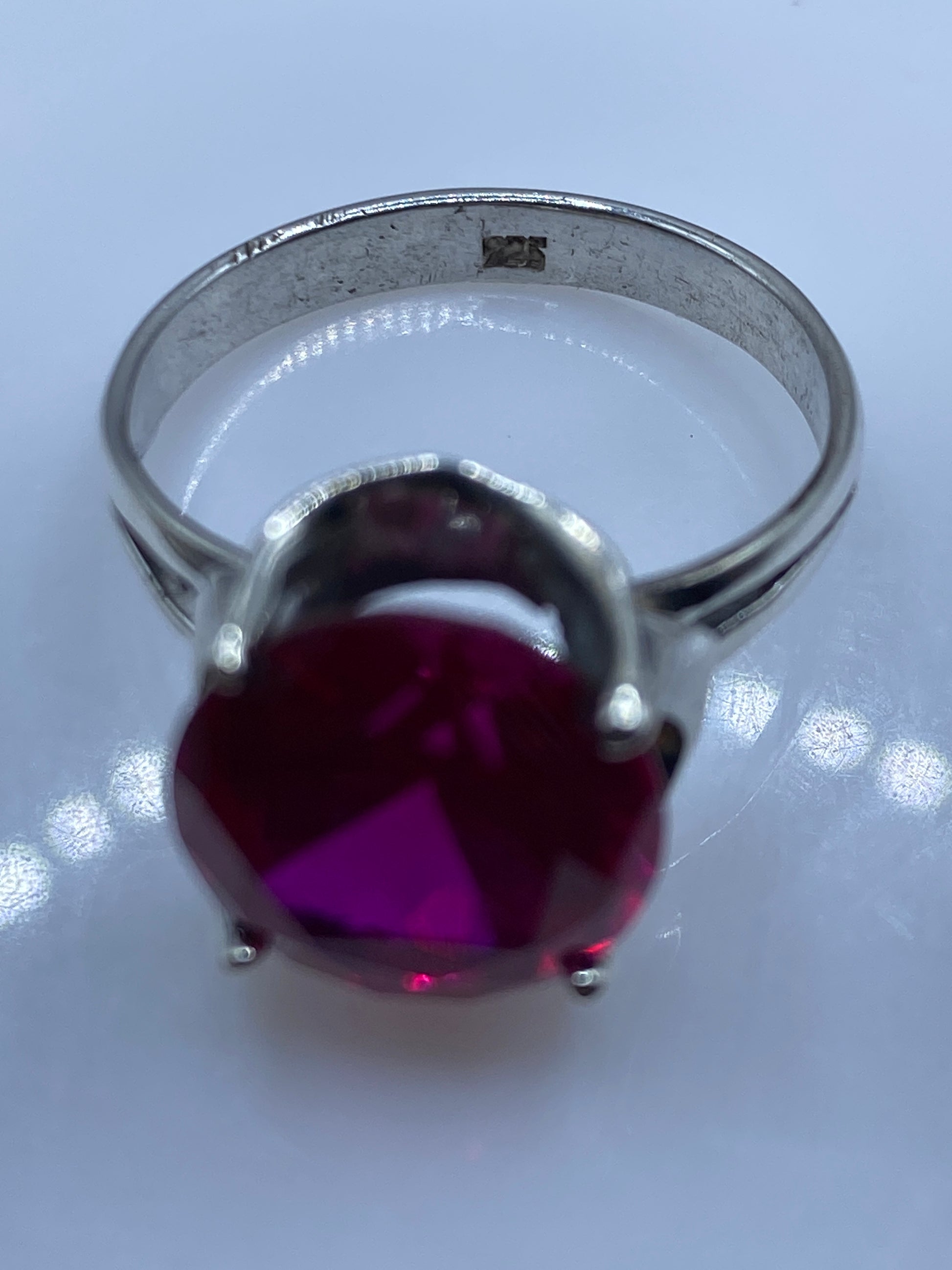 Anillo de Plata Circonia Rosa Solitario — Elegancia Pura — foto 5