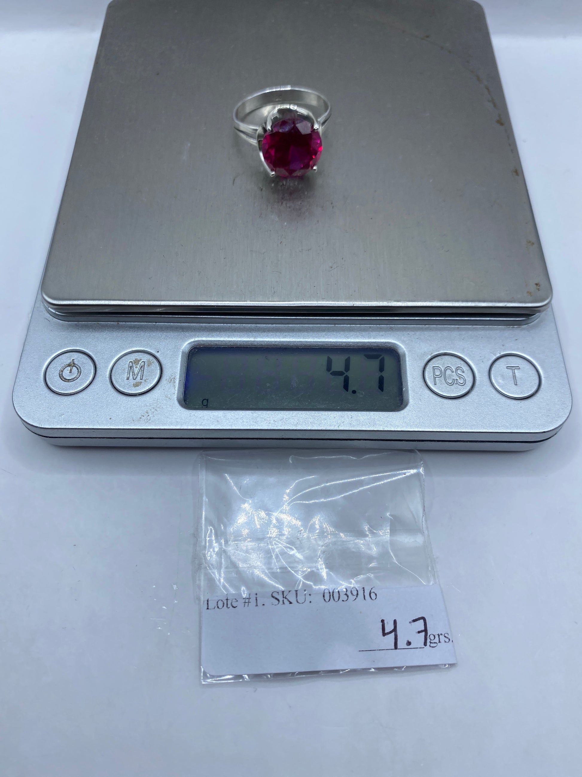 Anillo de Plata Circonia Rosa Solitario — Elegancia Pura — foto 6