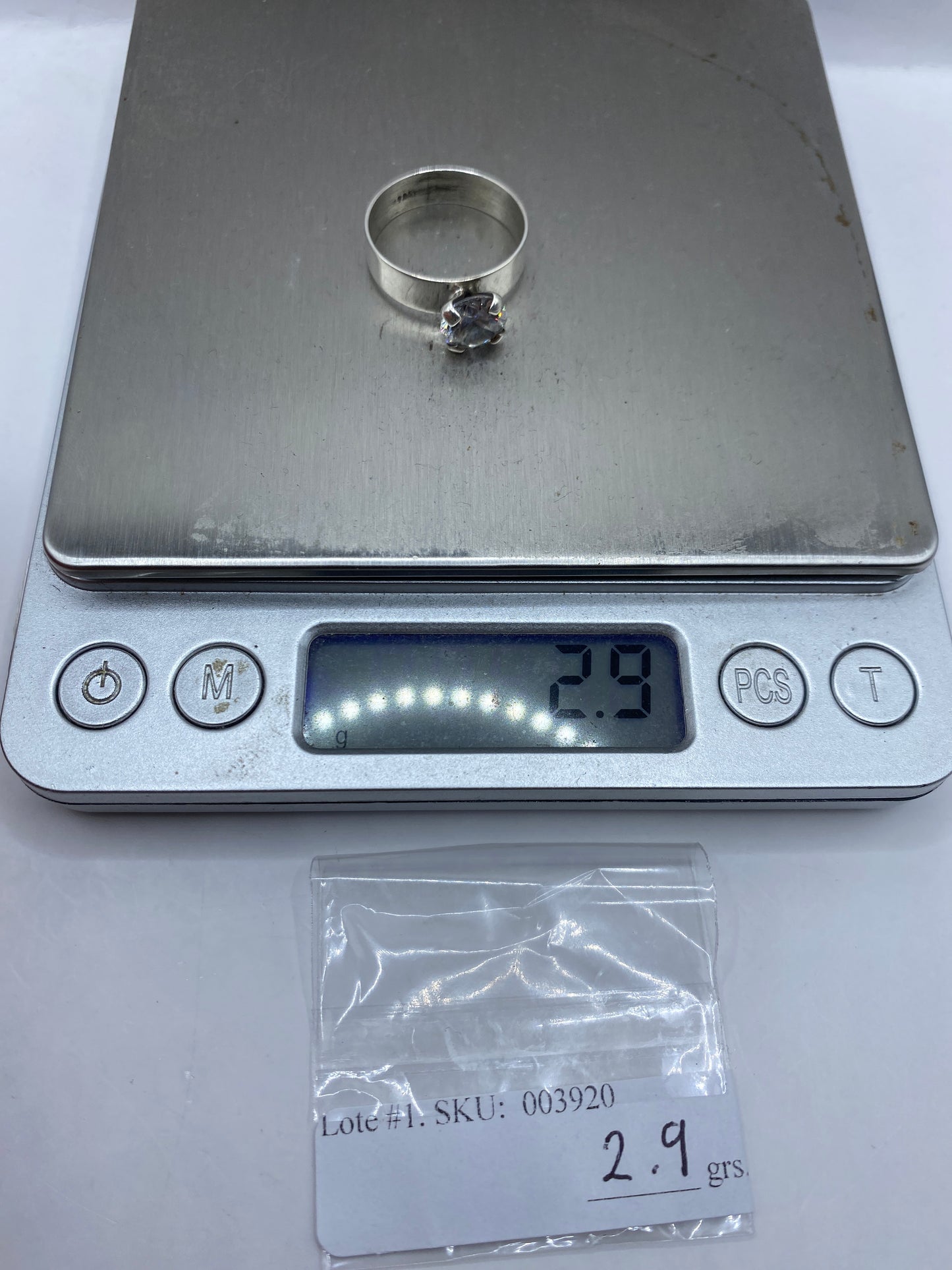 Anillo de Plata Solitario Circonia Blanca — Elegancia Pura — foto 6