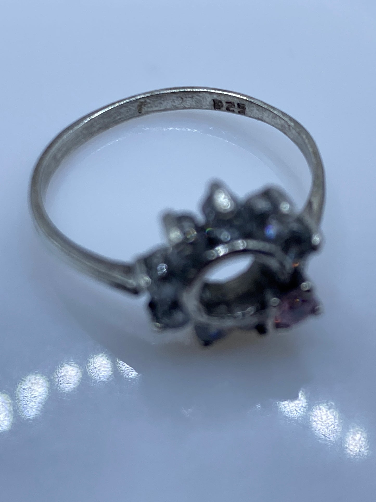 Anillo de Plata Solitario Circonia Blanca Brillante — foto 5