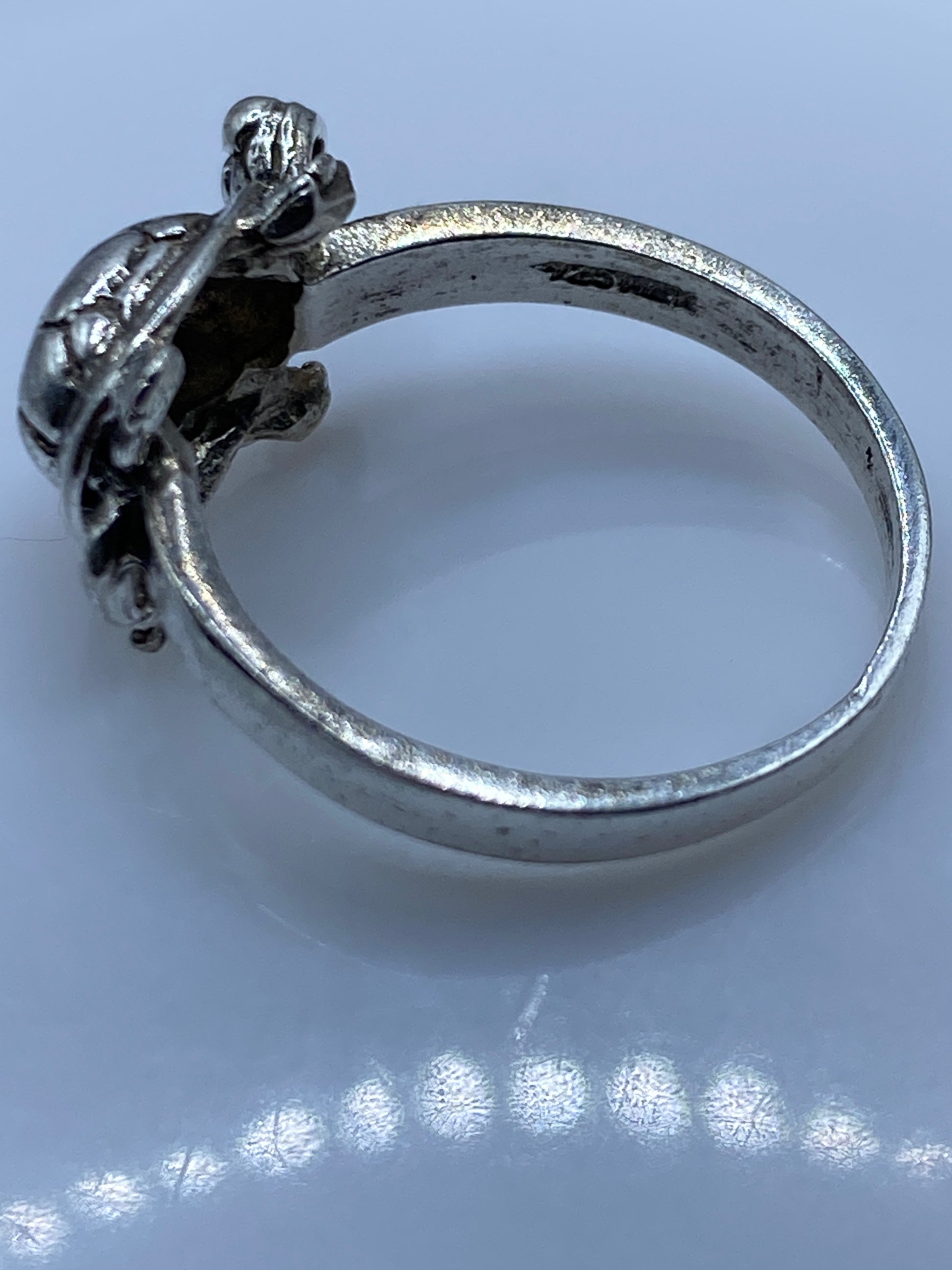 Anillo de Plata Tortuga Tallada — Diseño Étnico Taxco — foto 5