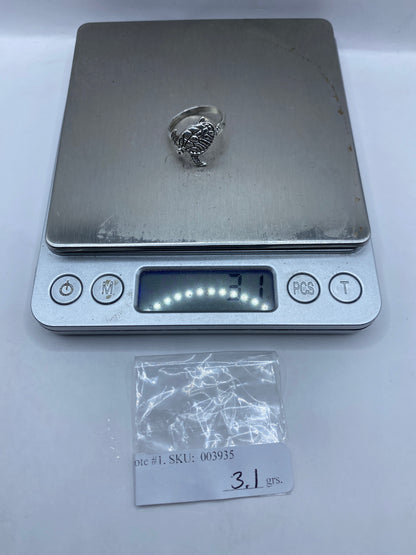 Anillo de Plata Tortuga Marina — Realismo Acuático — foto 5