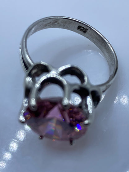 Anillo Solitario Plata Rosa Circonia — Taxco .925 — foto 5