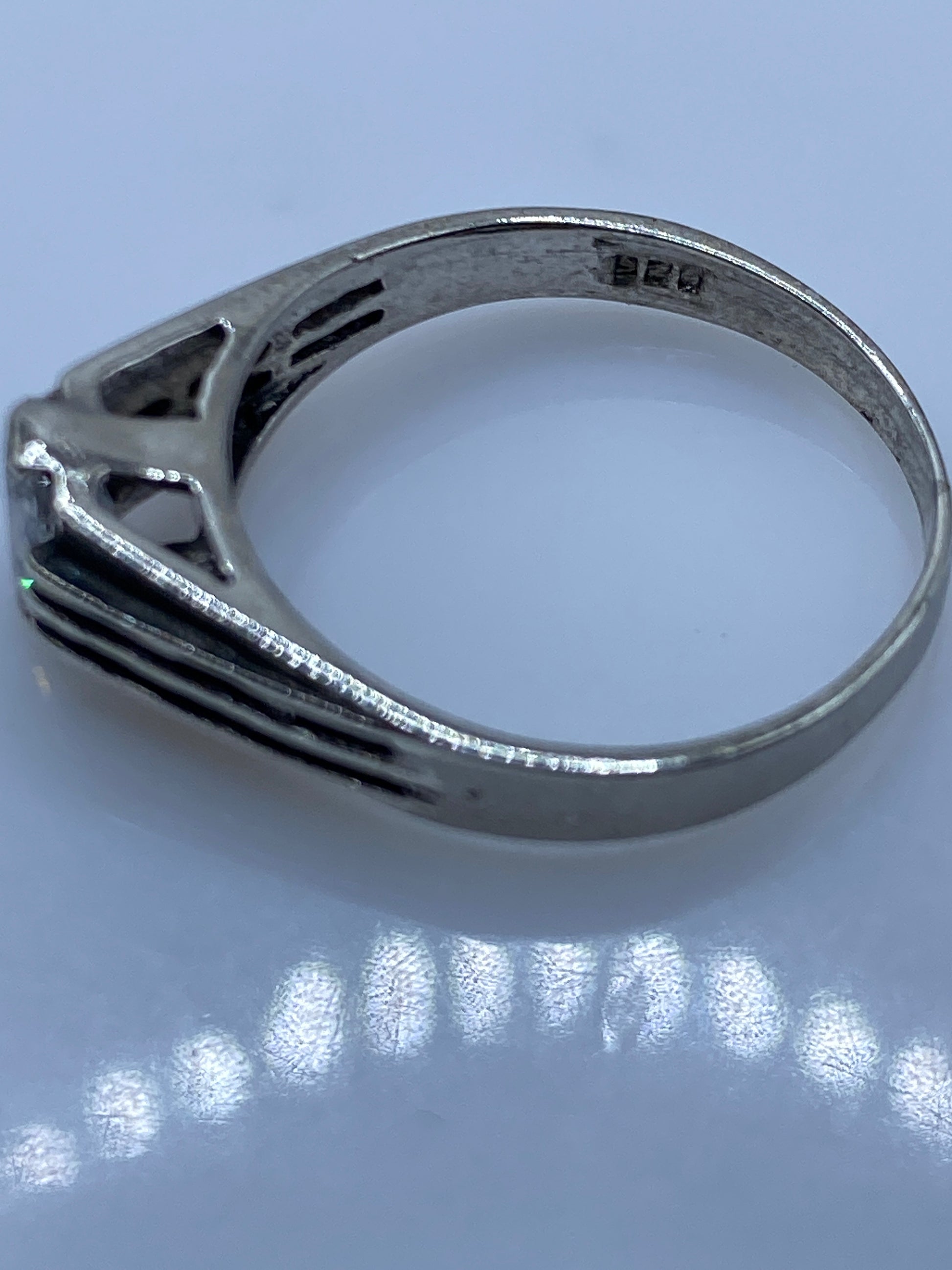 Anillo de Plata Solitario Circonia Blanca — Elegancia Pura — foto 5