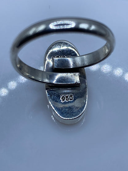 Anillo de Plata Ópalo de Fuego Solitario — Ajustable Taxco — foto 5