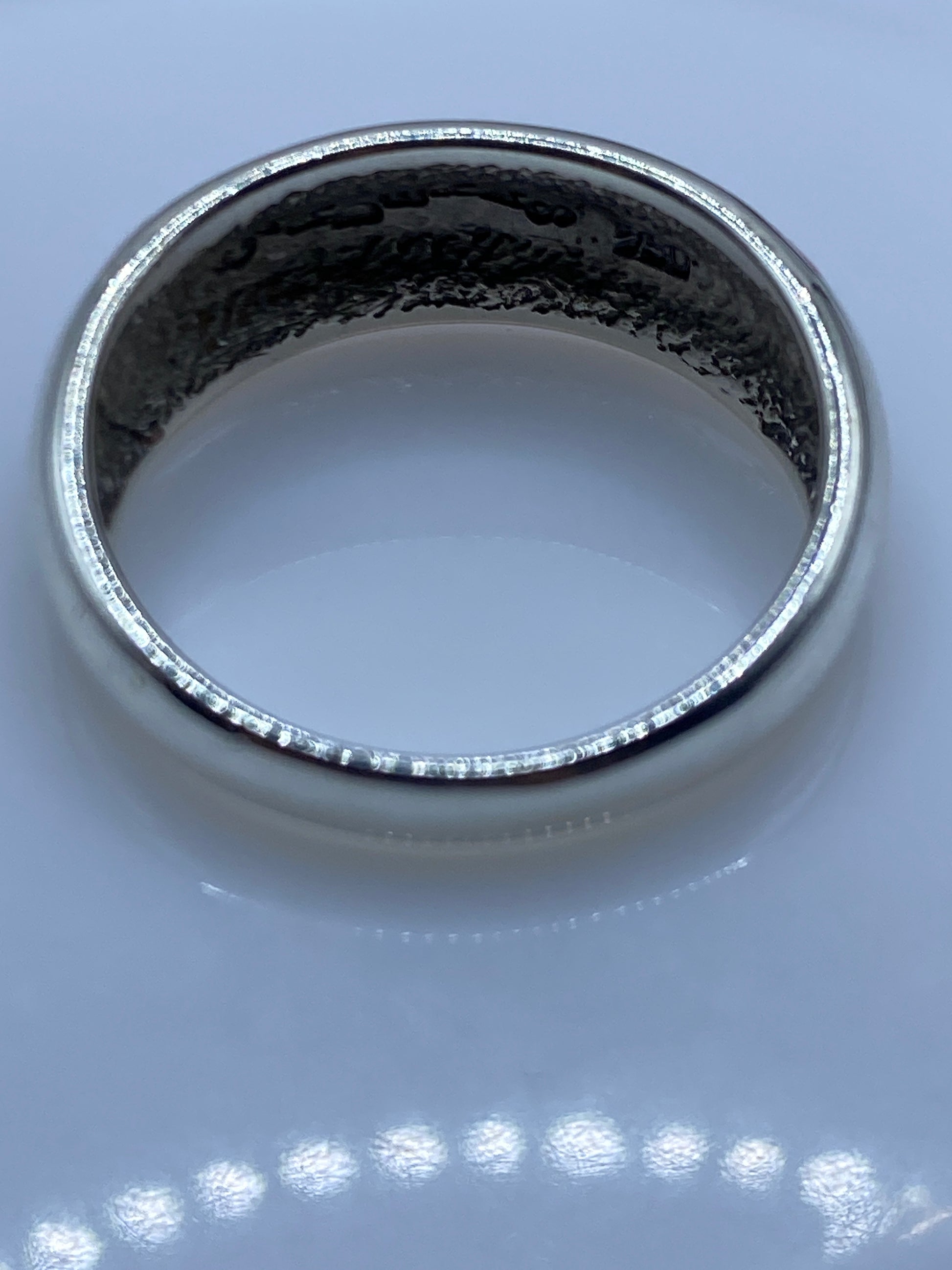 Anillo de Plata Ópalo de Fuego Rosa — Diseño Geométrico — foto 5