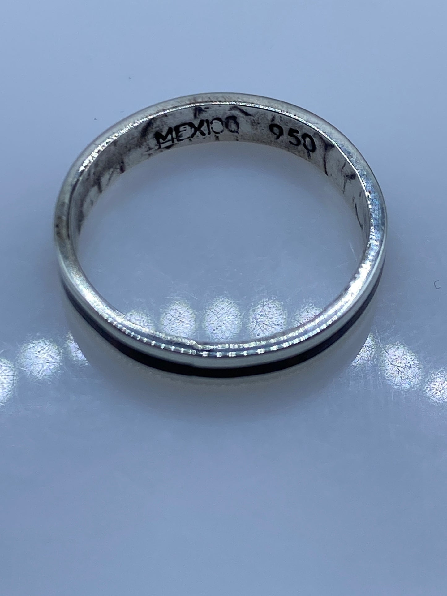 Anillo de Plata .950 Ópalo de Fuego — Minimalista — foto 5