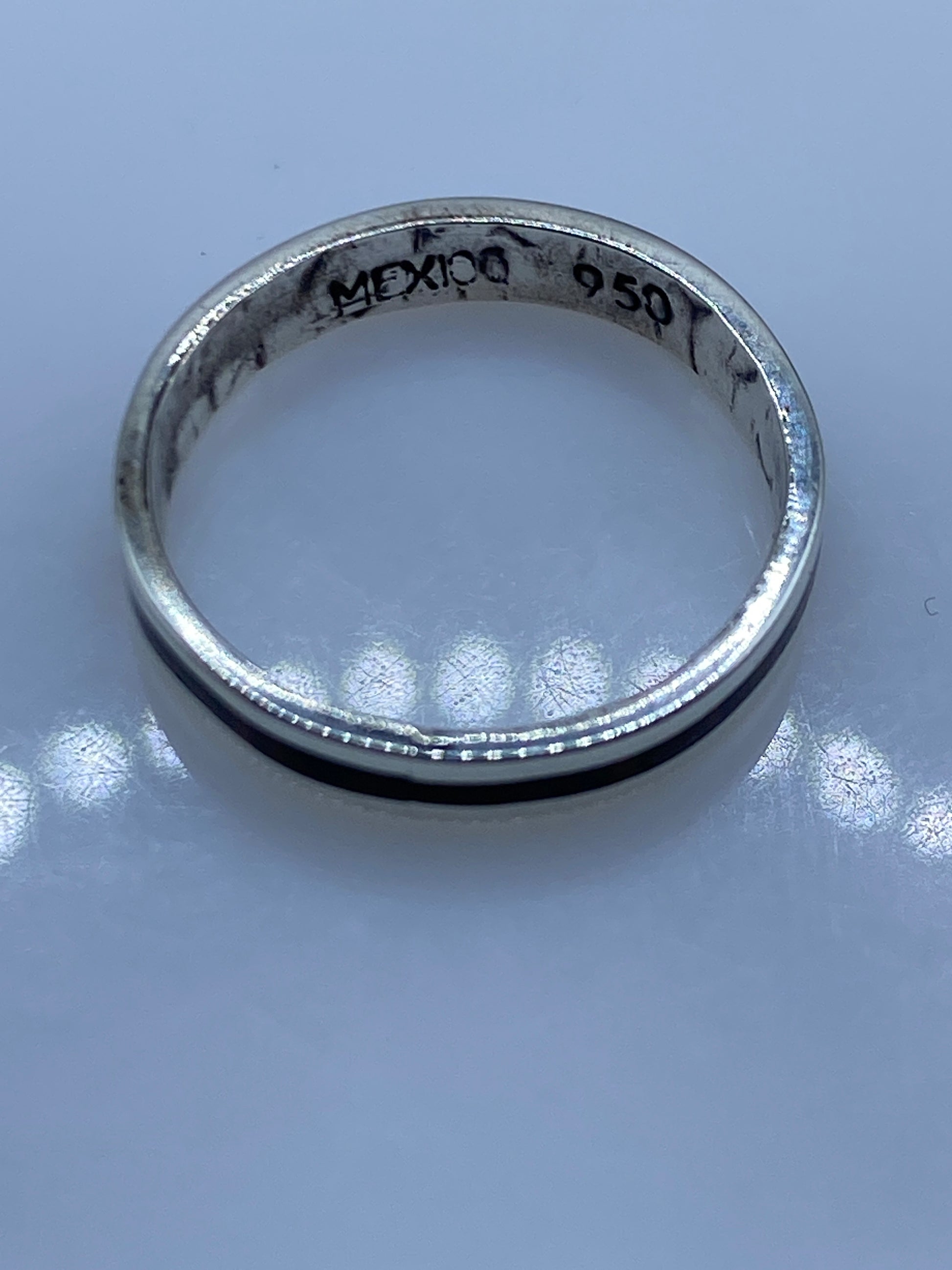 Anillo de Plata .950 Ópalo de Fuego — Minimalista — foto 5