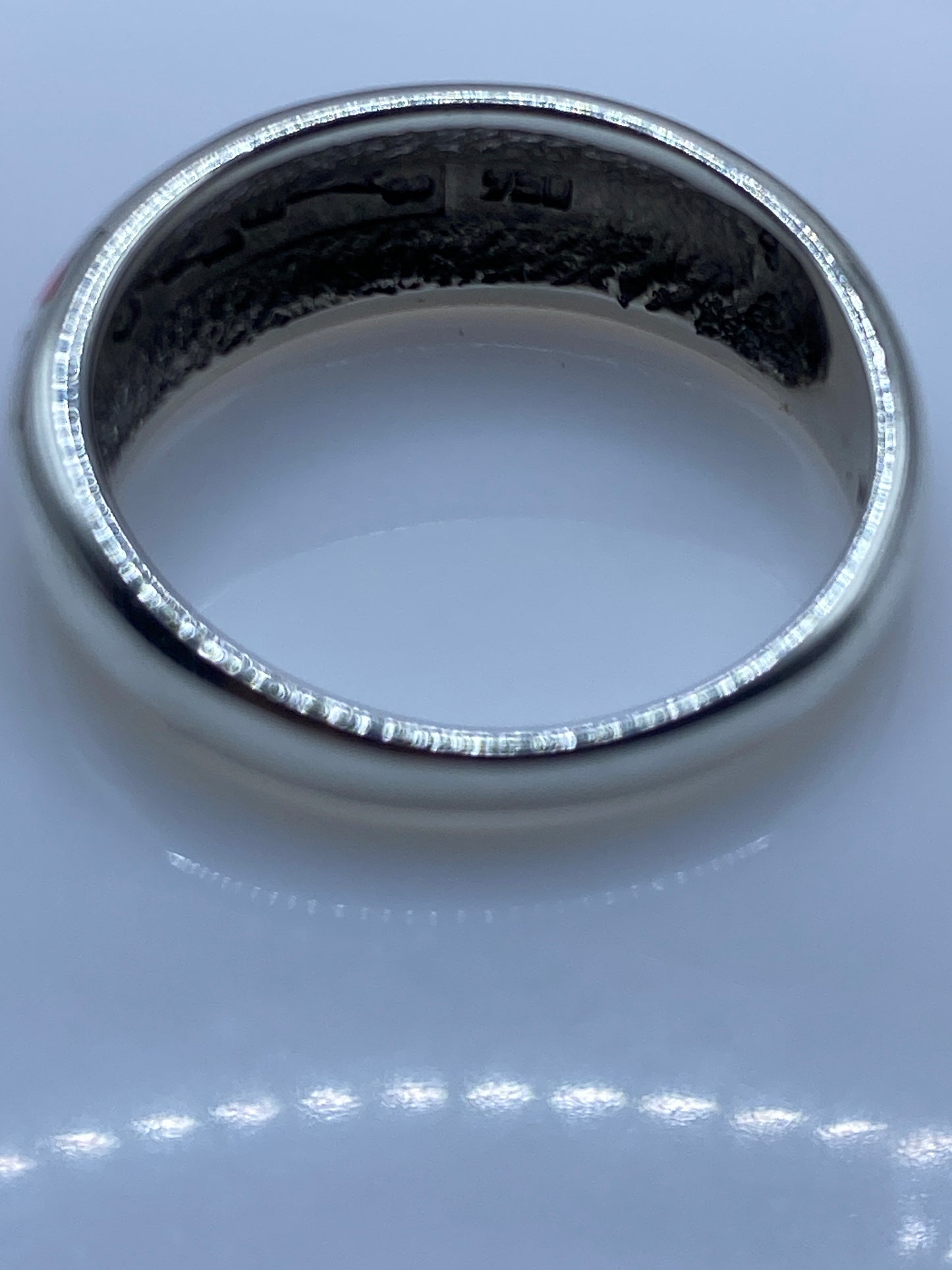 Anillo de Plata Ópalo de Fuego Rosa — Geométrico .950 — foto 5