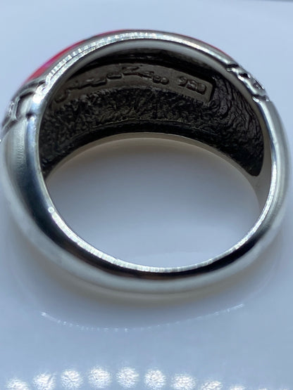 Anillo de Plata .950 Ópalo de Fuego Rosa — Grecas Taxco — foto 5