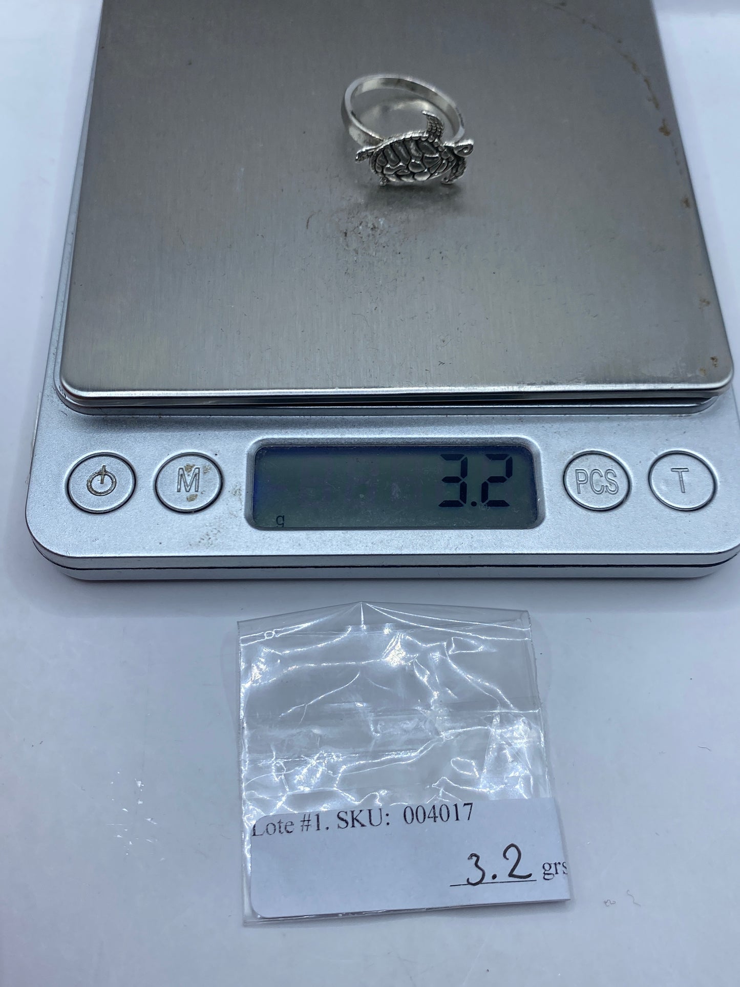 Anillo de Plata Tortuga Marina — Diseño Étnico Taxco .925 — foto 5