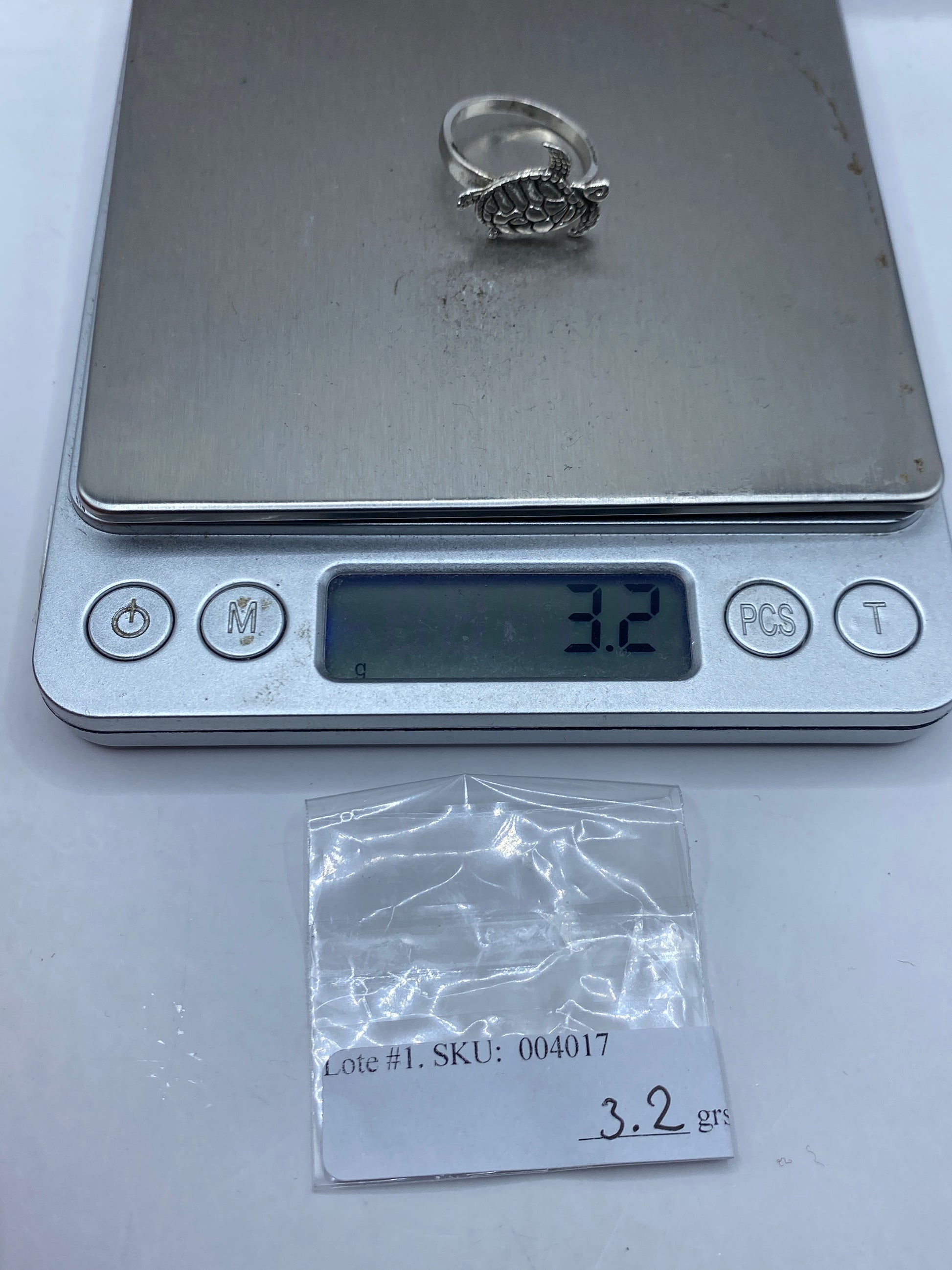 Anillo de Plata Tortuga Marina — Diseño Étnico Taxco .925 — foto 5