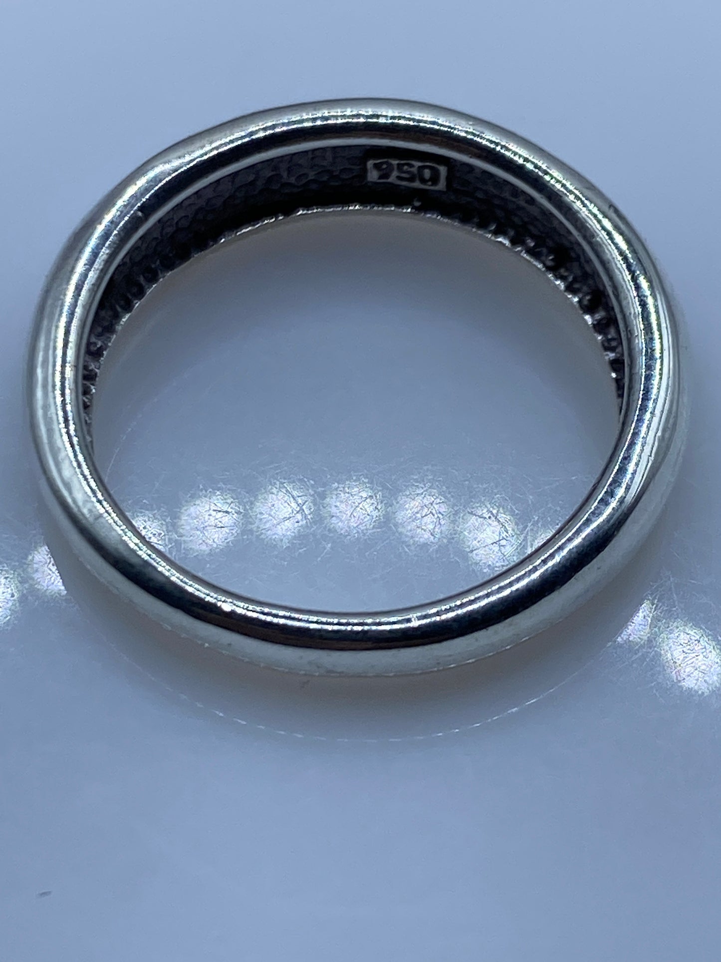 Anillo Plata .950 Ópalo de Fuego Azul — Moderno — foto 5