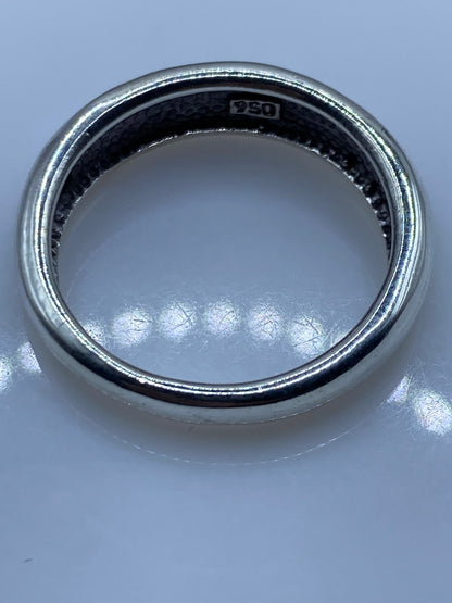 Anillo Plata .950 Ópalo de Fuego Azul — Moderno — foto 5